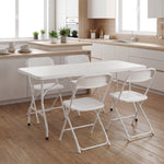 StockMAX Lightweight Plastic Folding Chair for Indoor & Outdoor Use（4-Piece Set）