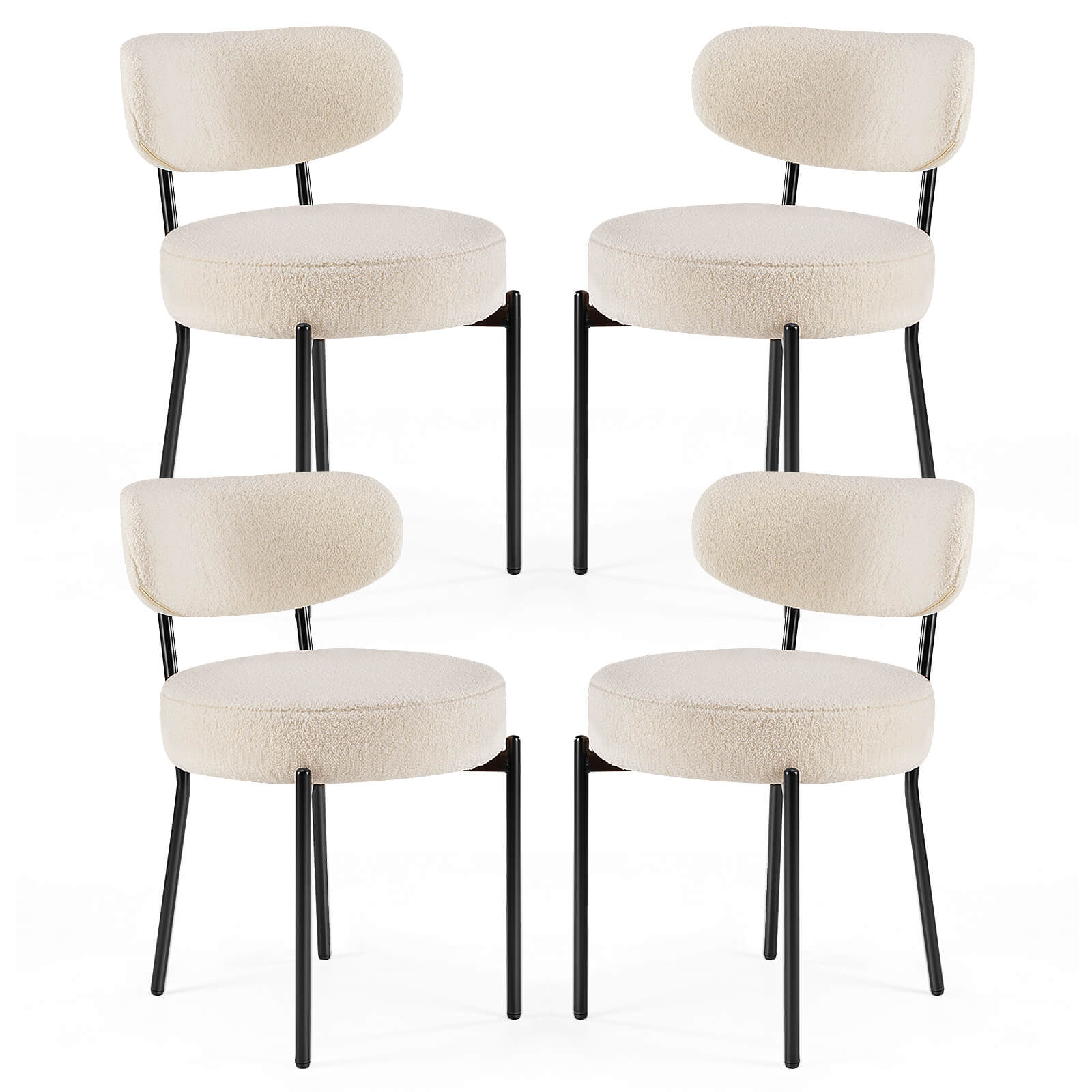 StockMAX Dining Chair Set of 4 Soft Cushions for Dining Room