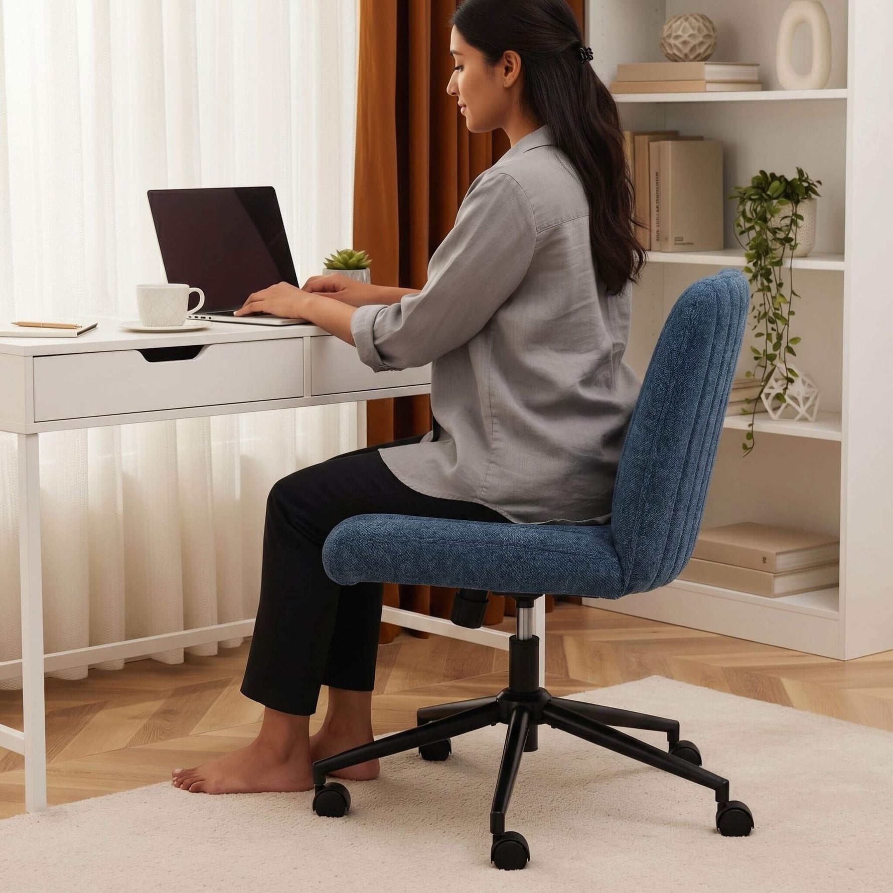 StockMAX Armless Plank Chair, Adjustable, for Bedroom
