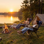 StockMAX Portable Camping Folding Chaise Lounge Chair（Set of 2）