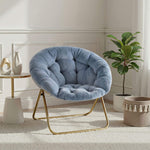 StockMAX Foldable Saucer Moon Chair for Living Room