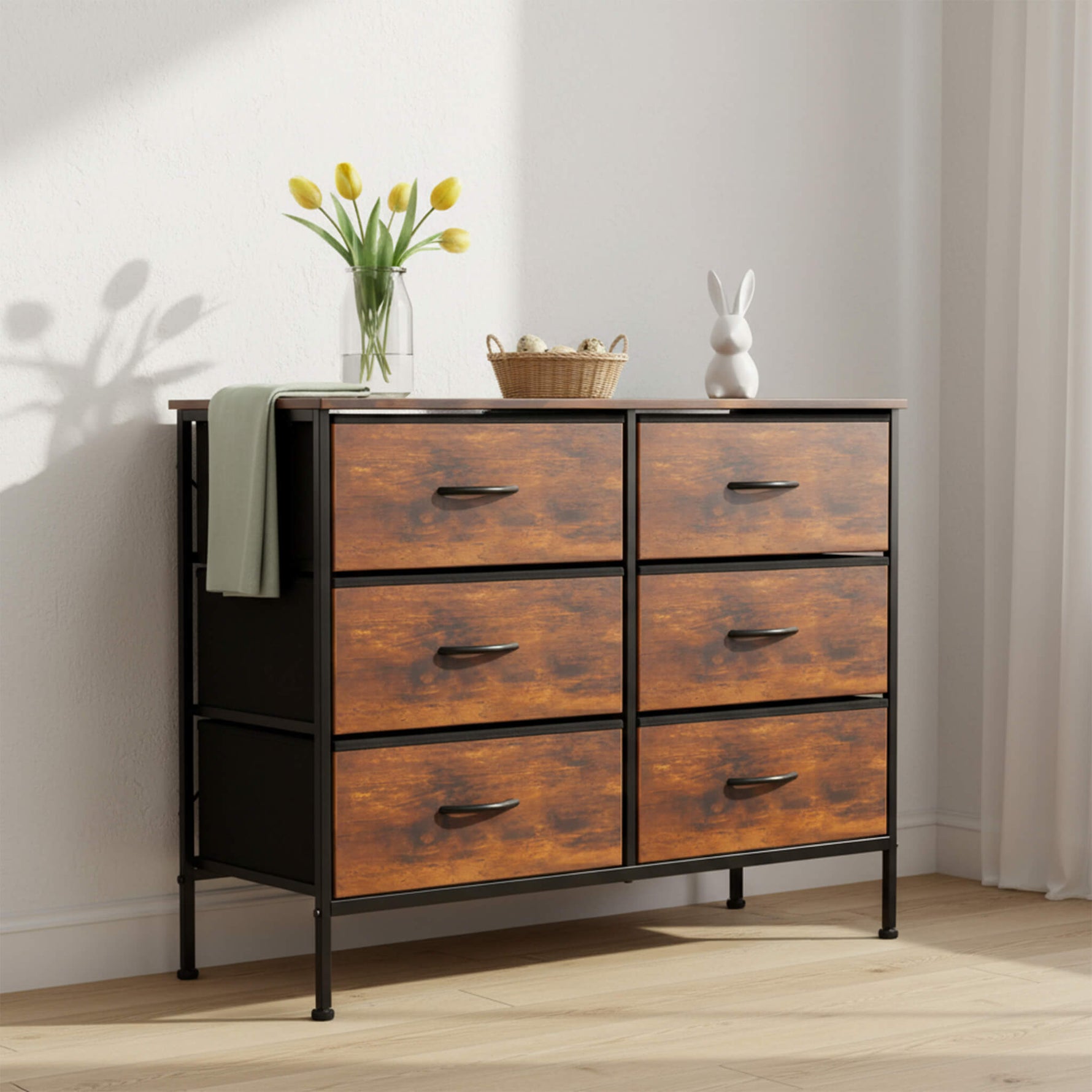 StockMAX TV Stand with Wide Drawers for Bedroom