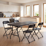 StockMAX Lightweight Plastic Folding Chair for Indoor & Outdoor Use（4-Piece Set）