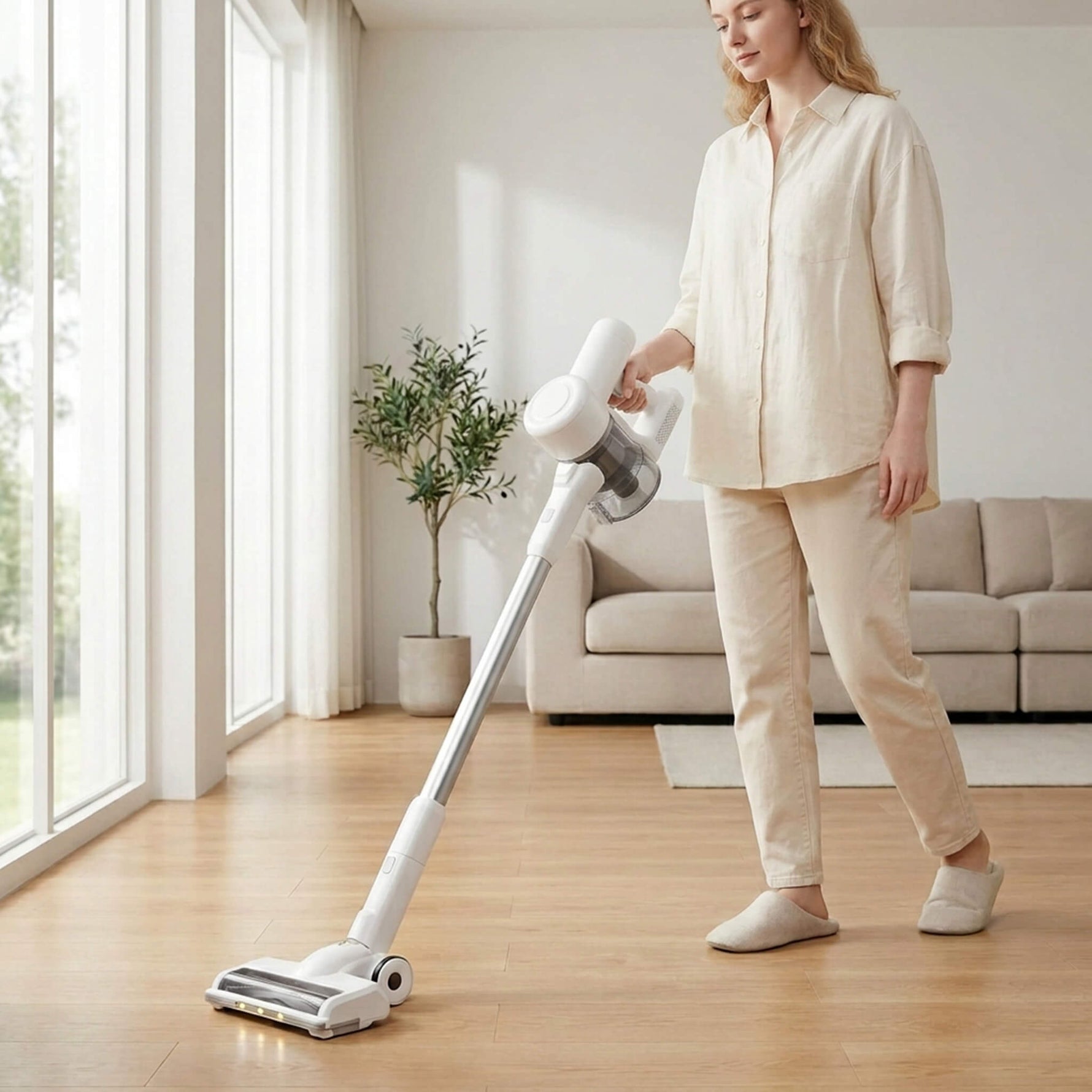 StockMAX Vacuum Cleaner Cordless with LED Lights for Home Use