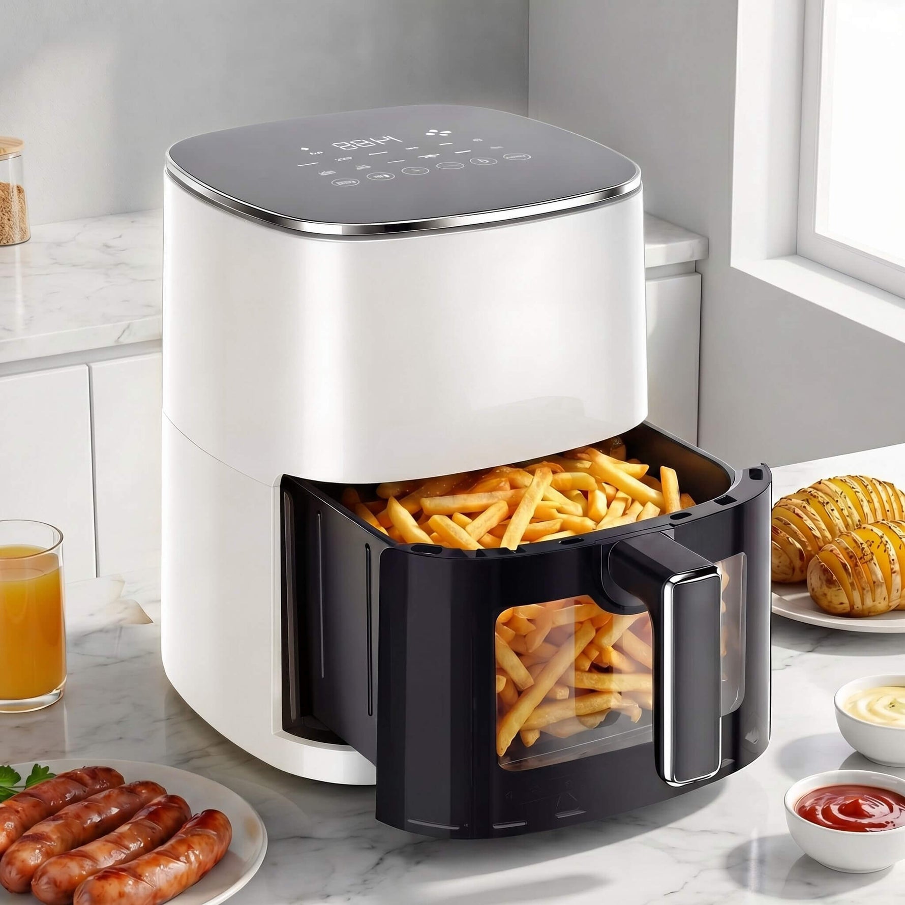 StockMAX 12-in-1 Compact Air Fryer 6 Qt with Window