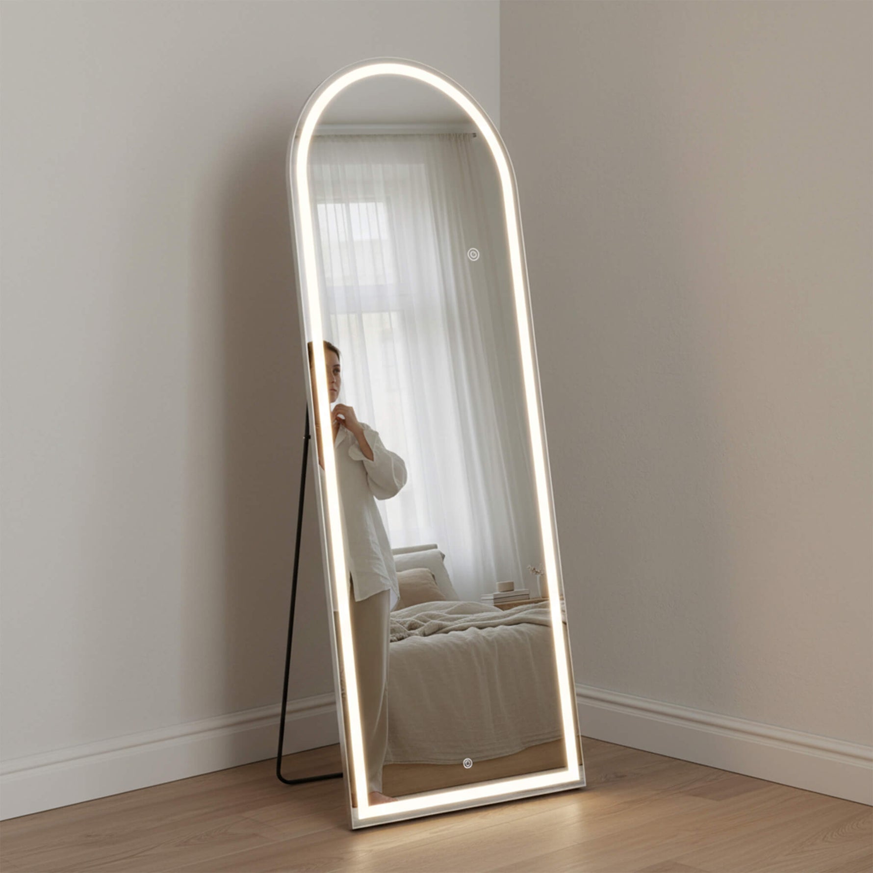 StockMAX Tri-colour LED Illuminated Mirror for Indoors