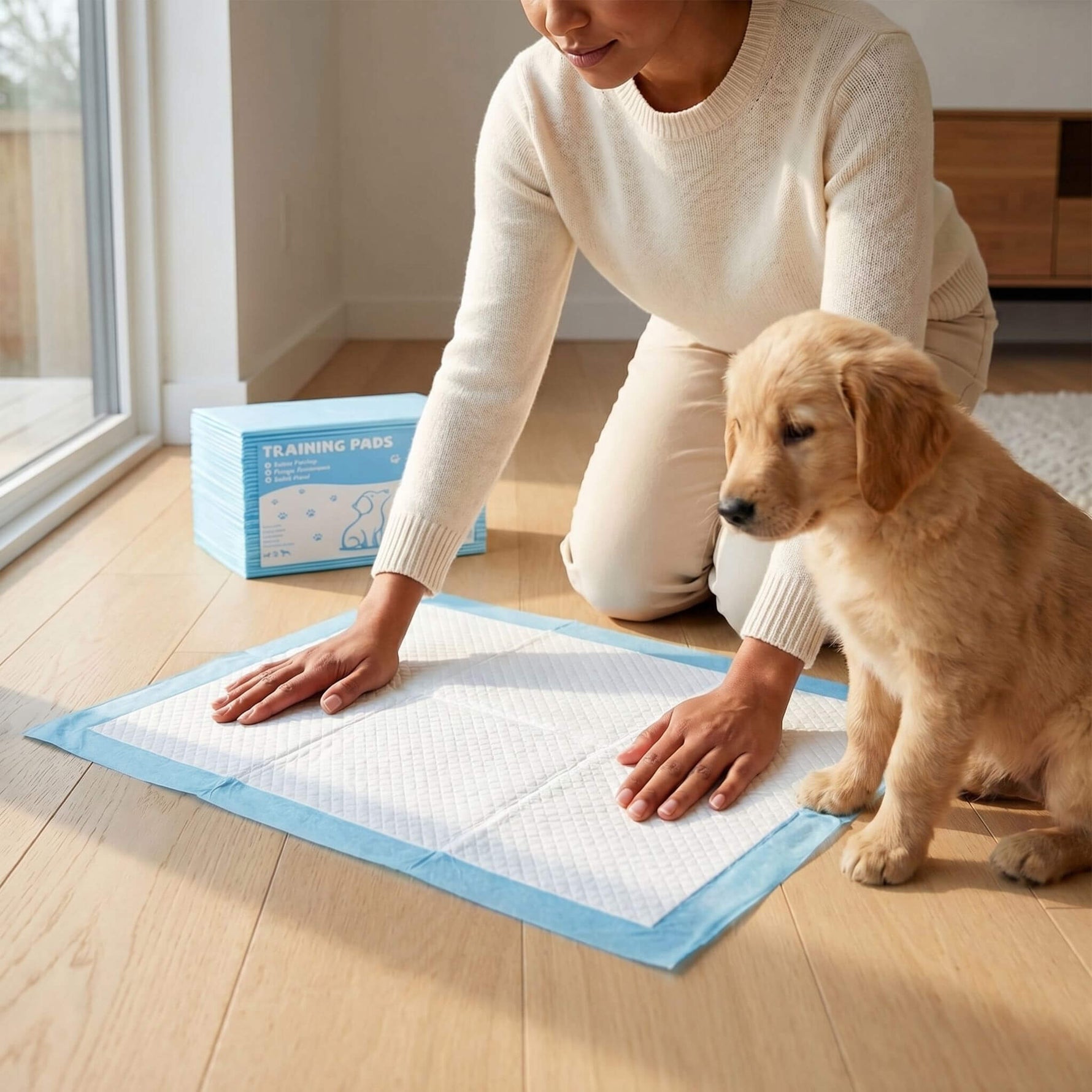 StockMAX Ultra Absorbent Puppy Training Pads, Leak-Proof, Quick-Dry Surface, Perfect for Dog Pee