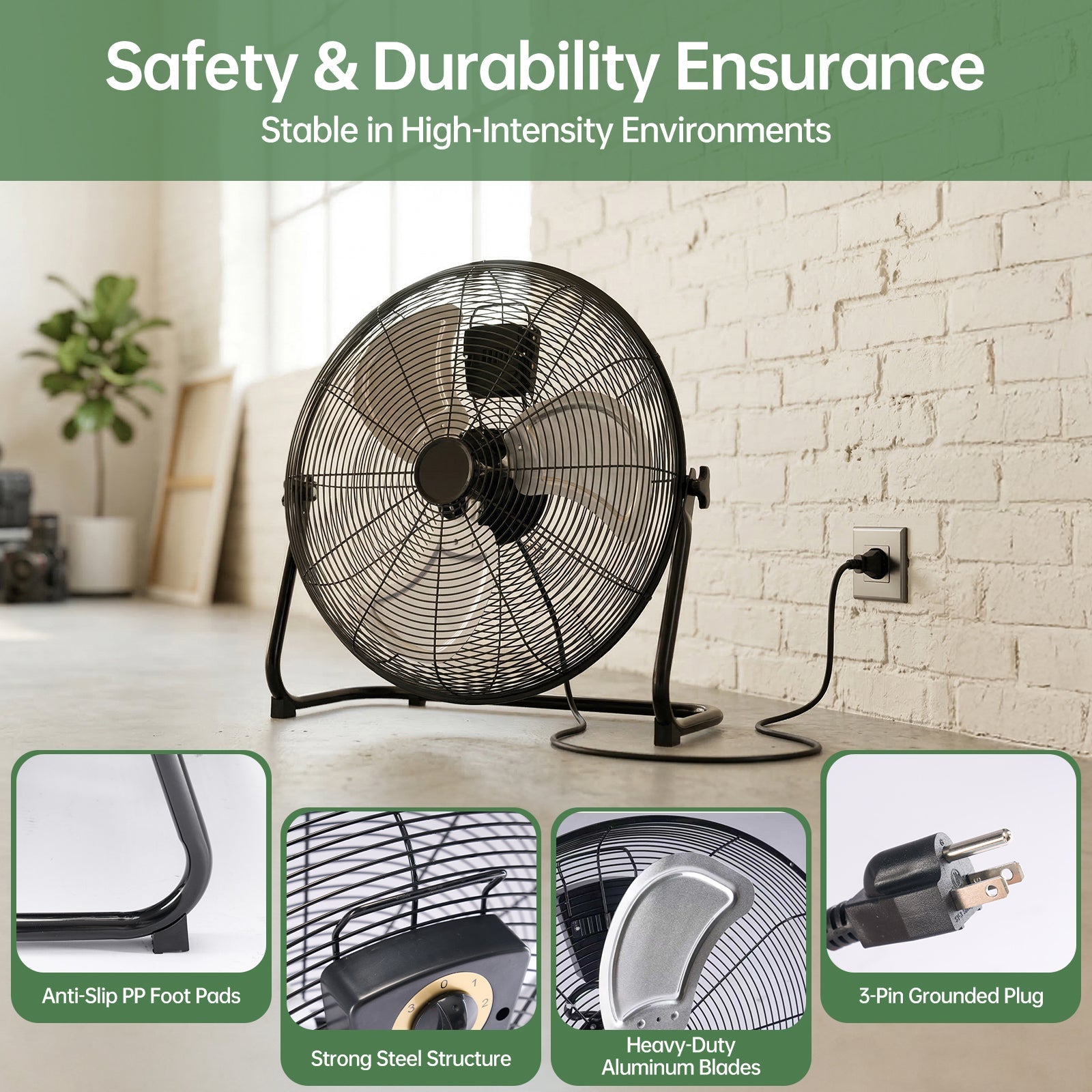 StockMAX Industrial High-Velocity Floor Fan