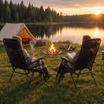 StockMAX Portable Camping Folding Chaise Lounge Chair（Set of 2）