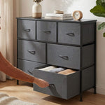 StockMAX Dresser Wooden Top with Storage for Living Room Bedroom