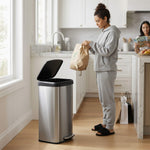 StockMAX 21 Gallon Step-On Trash Can with Lid for Kitchen and Home Use