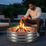 StockMAX 4FT Diameter Multi-Functional Camp Fire Ring Pit
