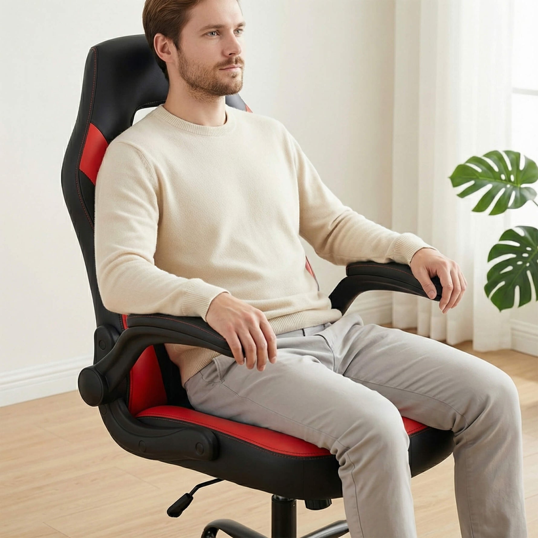 StockMAX Leather Gaming Chair Height Adjustable For Playroom