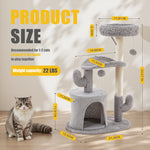 StockMAX 33" Small Plush Cat Tree Tower with Condo