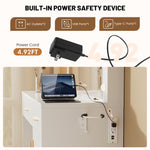 StockMAX Makeup Vanity Desk with Oversized LED Mirror