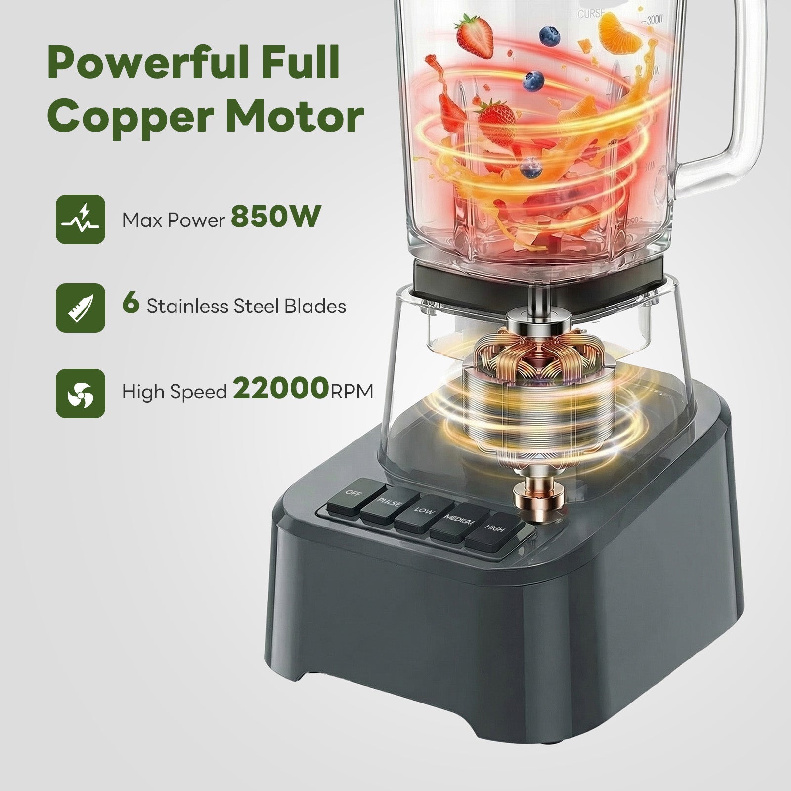 StockMAX Professional Smoothie & Food Processing Blender