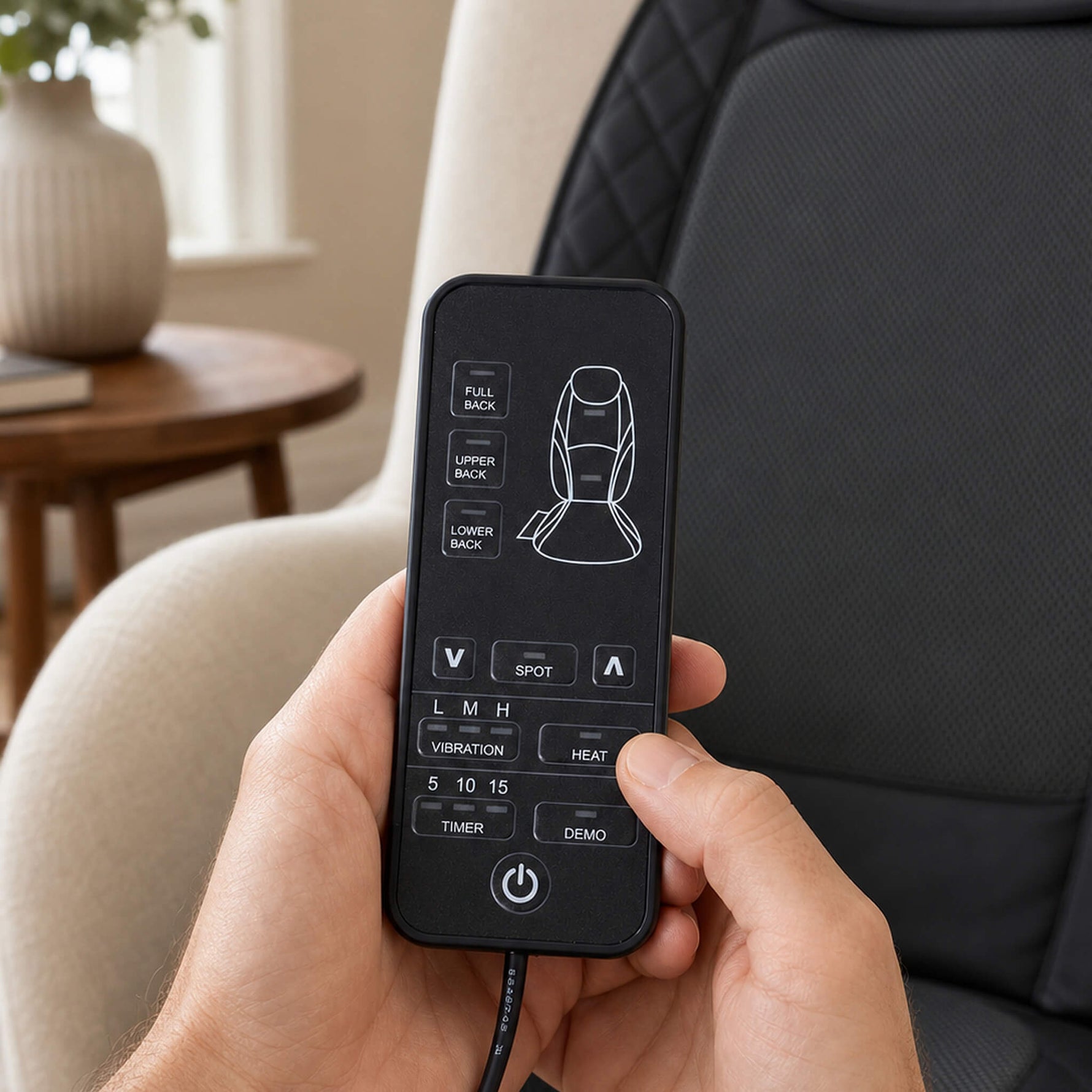 StockMAX Massage Cushion with Heating and Vibration Functions For Car Cushion and Home Office Chair