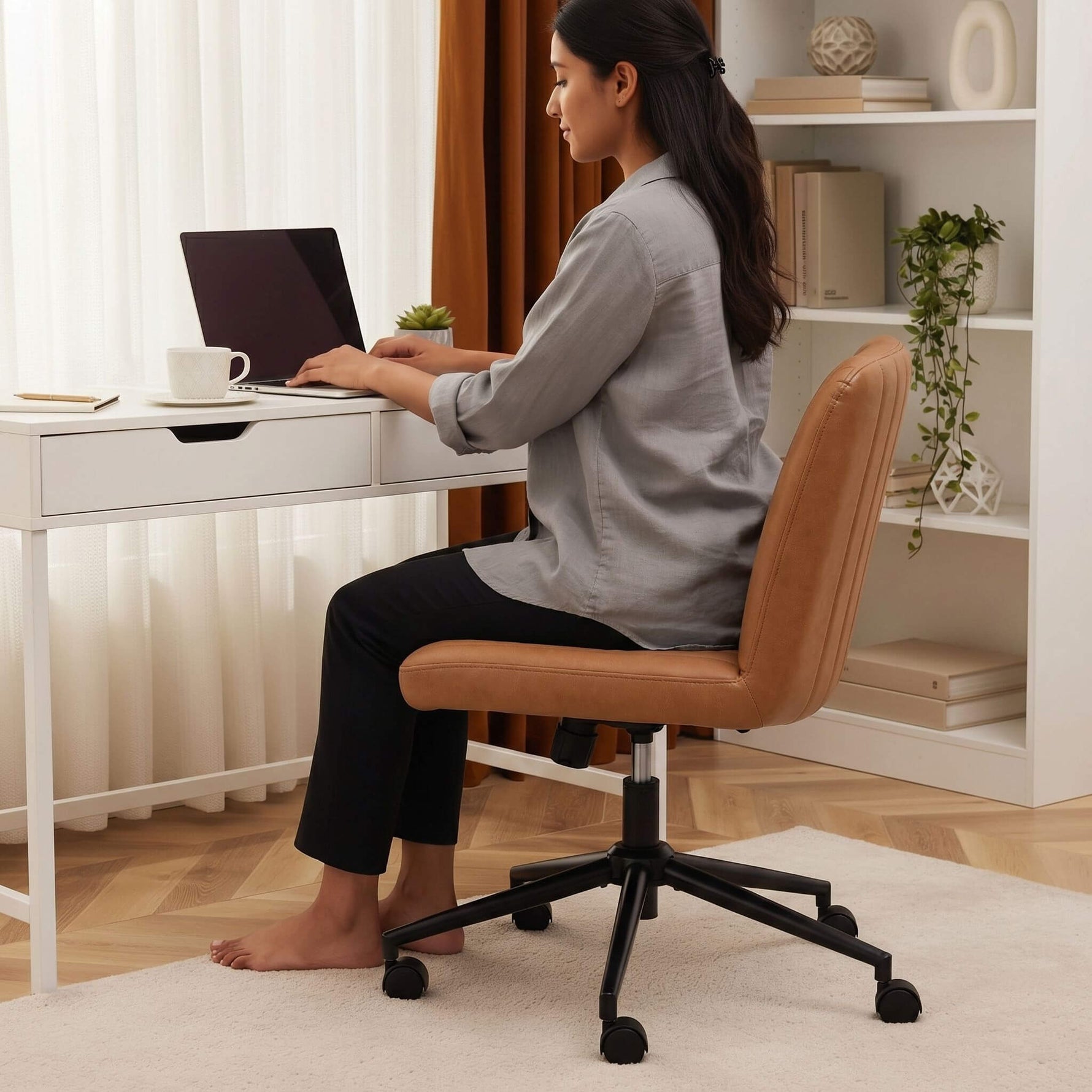 StockMAX Armless Plank Chair, Adjustable, for Bedroom