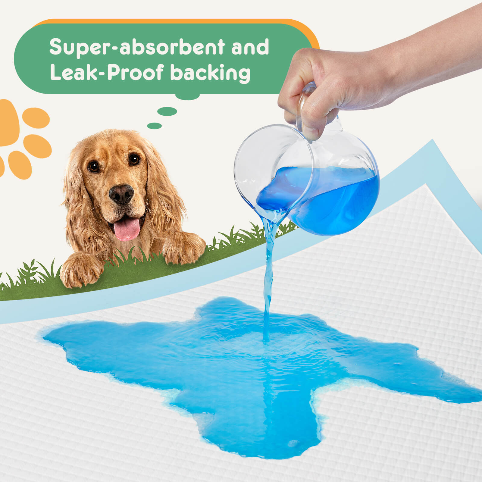 StockMAX Ultra Absorbent Puppy Training Pads, Leak-Proof, Quick-Dry Surface, Perfect for Dog Pee