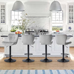 StockMAX Faux Leather Diamond-Quilted Bar Stool-set of 2