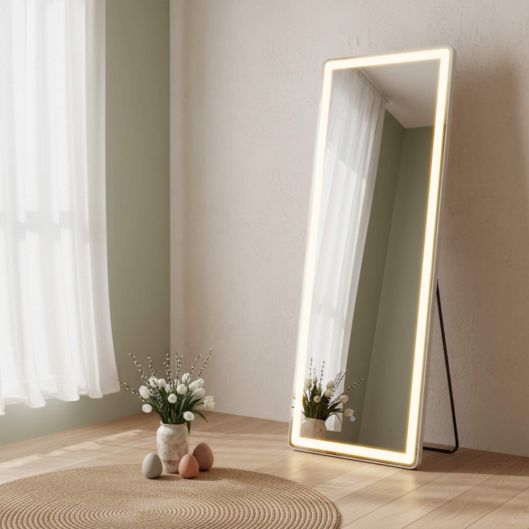 StockMAX Tri-colour LED Illuminated Mirror for Indoors