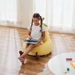 StockMAX Eggplant Bean Bag Chair – Soft ＆ Supportive