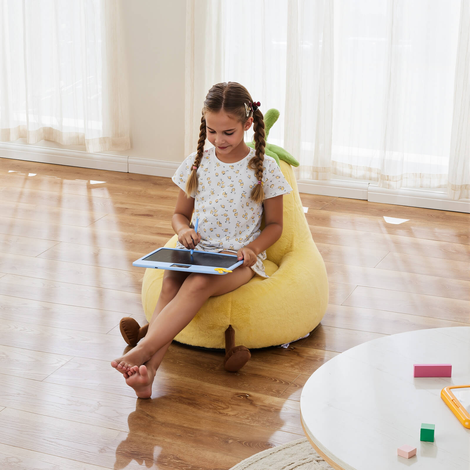 StockMAX Eggplant Bean Bag Chair – Soft ＆ Supportive