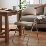 StockMAX Leather Folding Chair for Events and Home Use(set of 2)