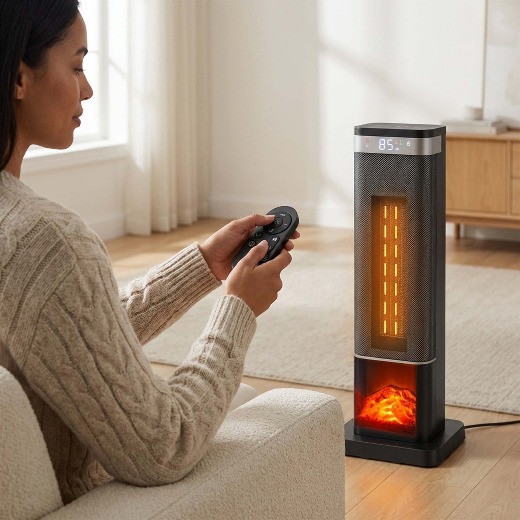 StockMAX Ceramic Space Heater-ETL Certified Safe for Office and Garage