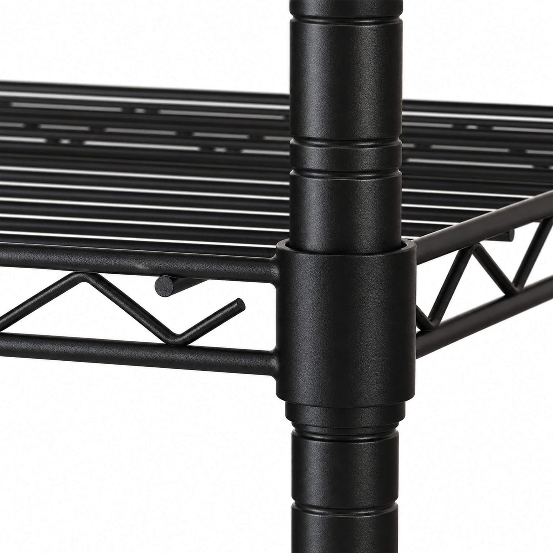 StockMAX Heavy Duty Rolling Wire Storage Shelves for Kitchen/Pantry/Basement