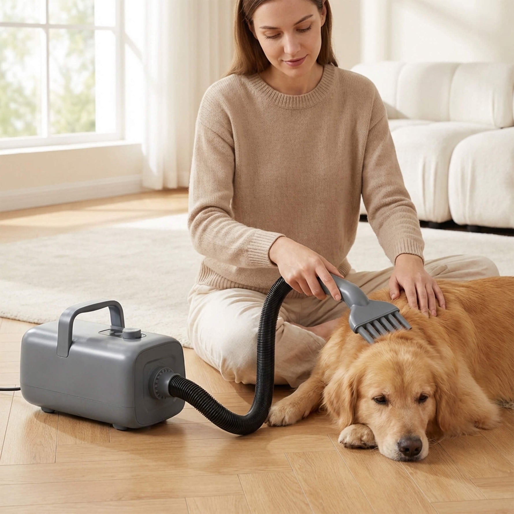 StockMAX Pet Hair Dryer with Adjustable Speed/Temperature, Grooming Dryer