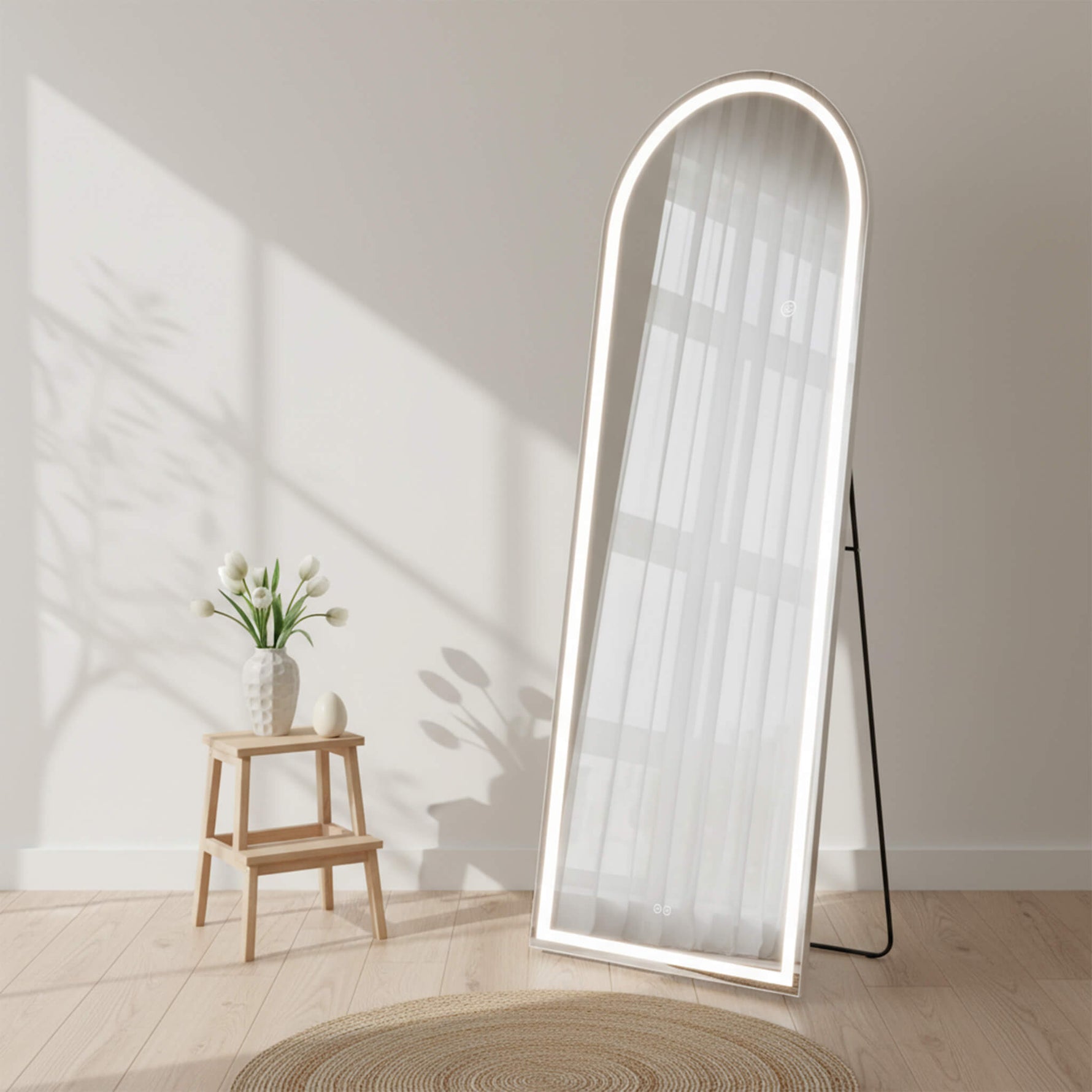 StockMAX Tri-colour LED Illuminated Mirror for Indoors
