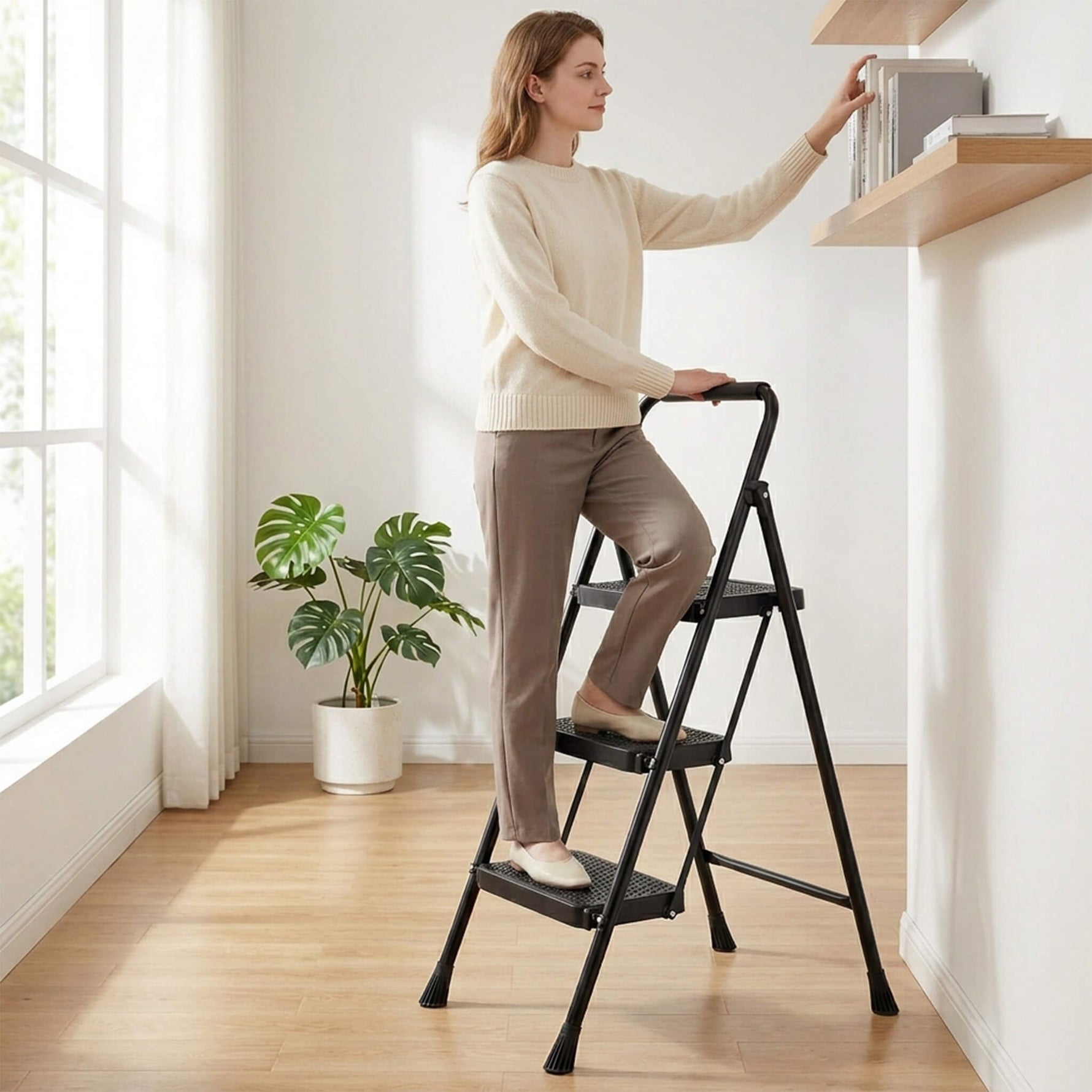StockMAX Anti-Slip Ladder for Accessing and Storing Items