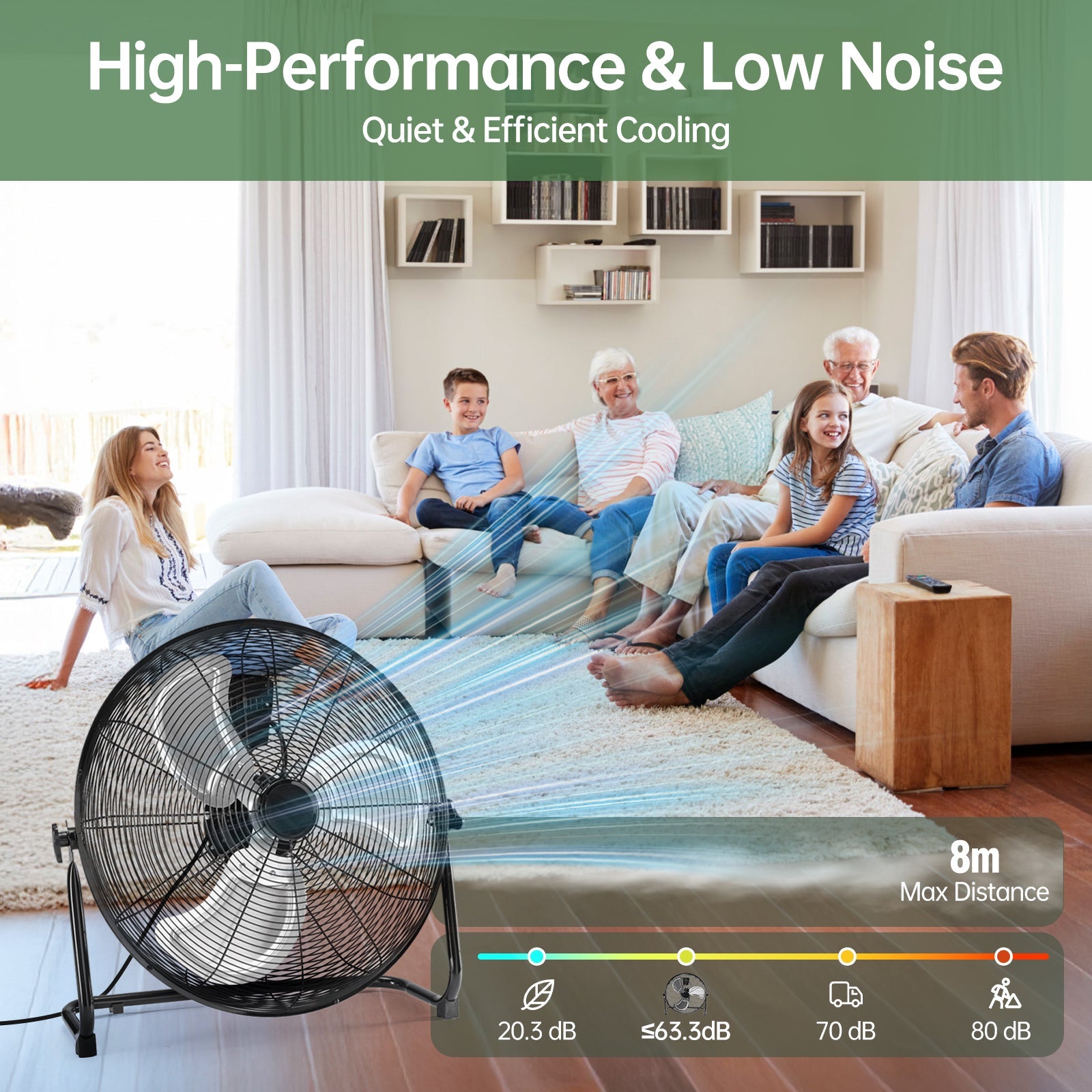 StockMAX Industrial High-Velocity Floor Fan