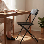 StockMAX Lightweight Plastic Folding Chair for Indoor & Outdoor Use（4-Piece Set）