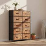 StockMAX Tall Dresser with 10 Drawers for Bedroom