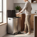 StockMAX Stainless Steel Bin with Pedal Keeps Kitchen Odour Free
