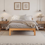 StockMAX Minimalist Solid Wood Bed Frame for Bedroom
