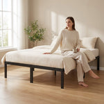 StockMAX Heavy Duty Metal Bed Frame with Under-Bed Storage for Bedroom