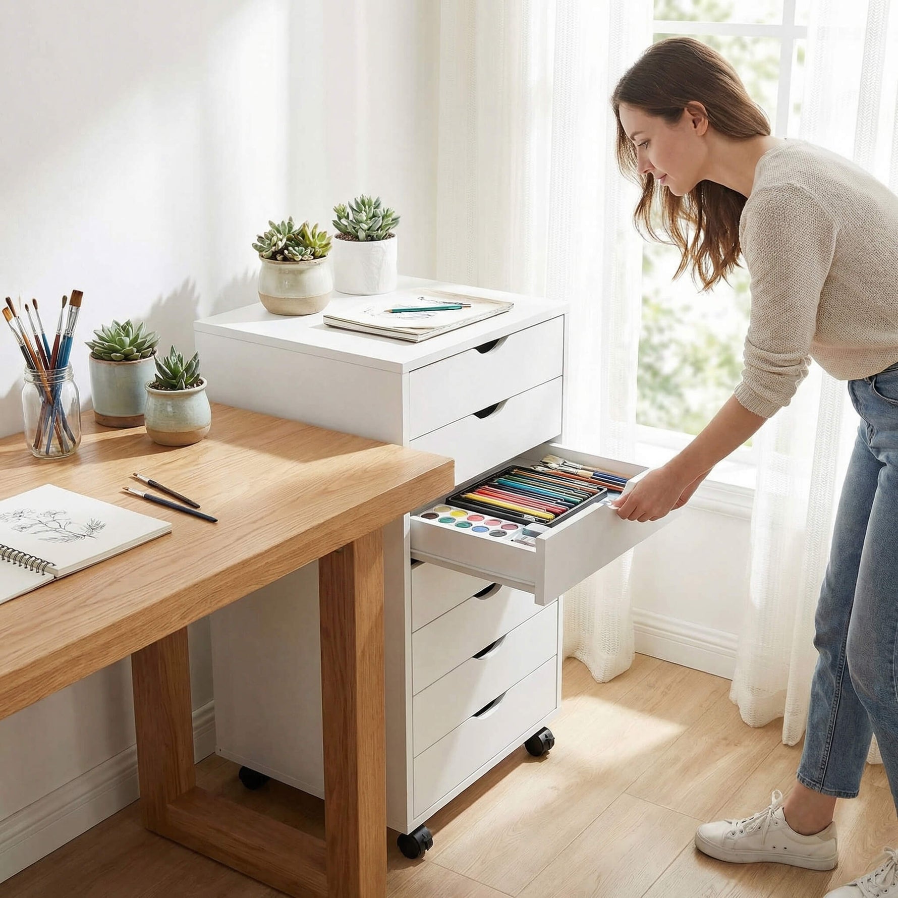StockMAX 5 drawers organizer removable for office, bedroom
