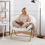 StockMAX Foldable Saucer Moon Chair for Living Room