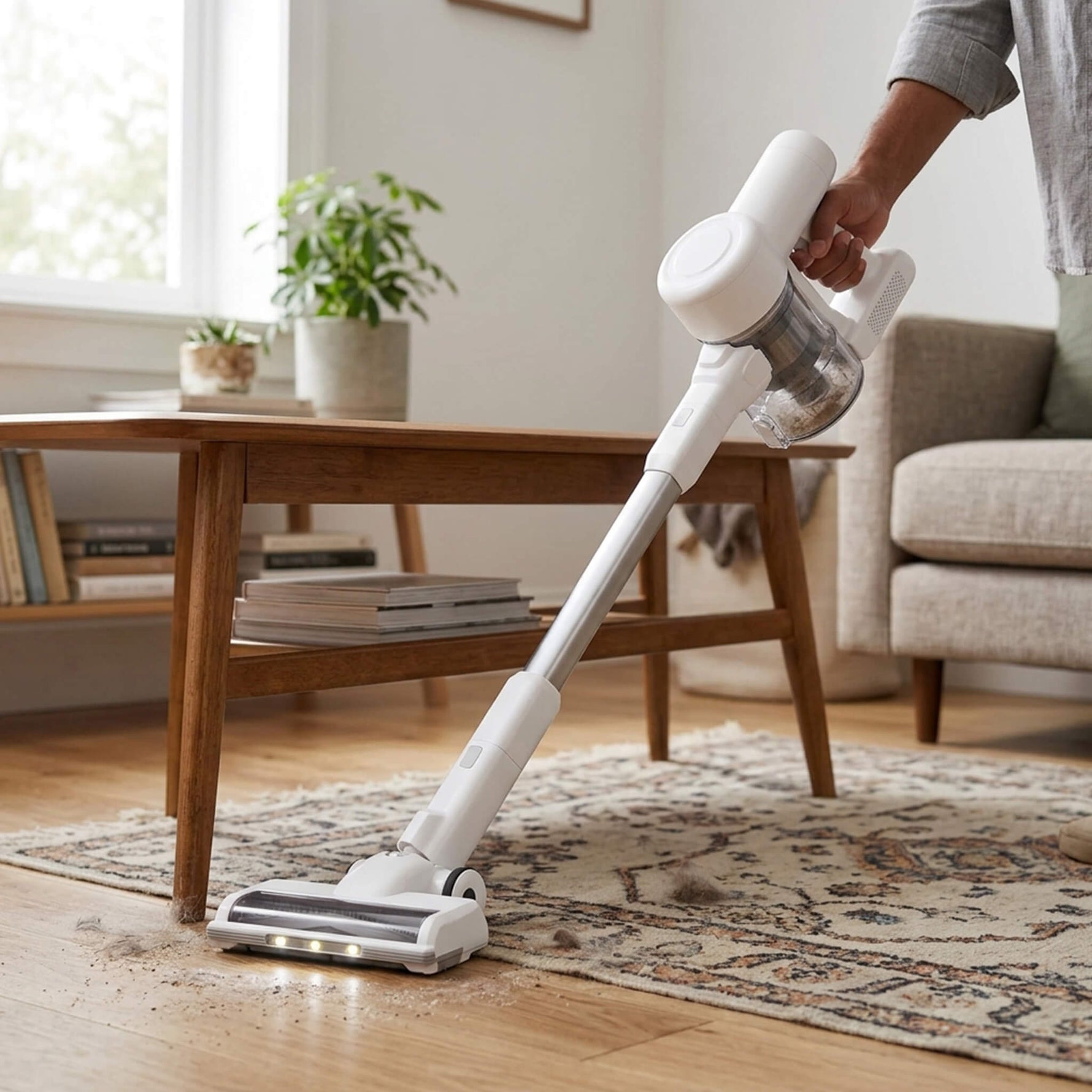 StockMAX Vacuum Cleaner Cordless with LED Lights for Home Use