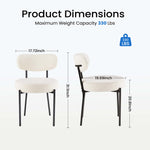 StockMAX Dining Chair Set of 2 Soft Cushions for Dining Room