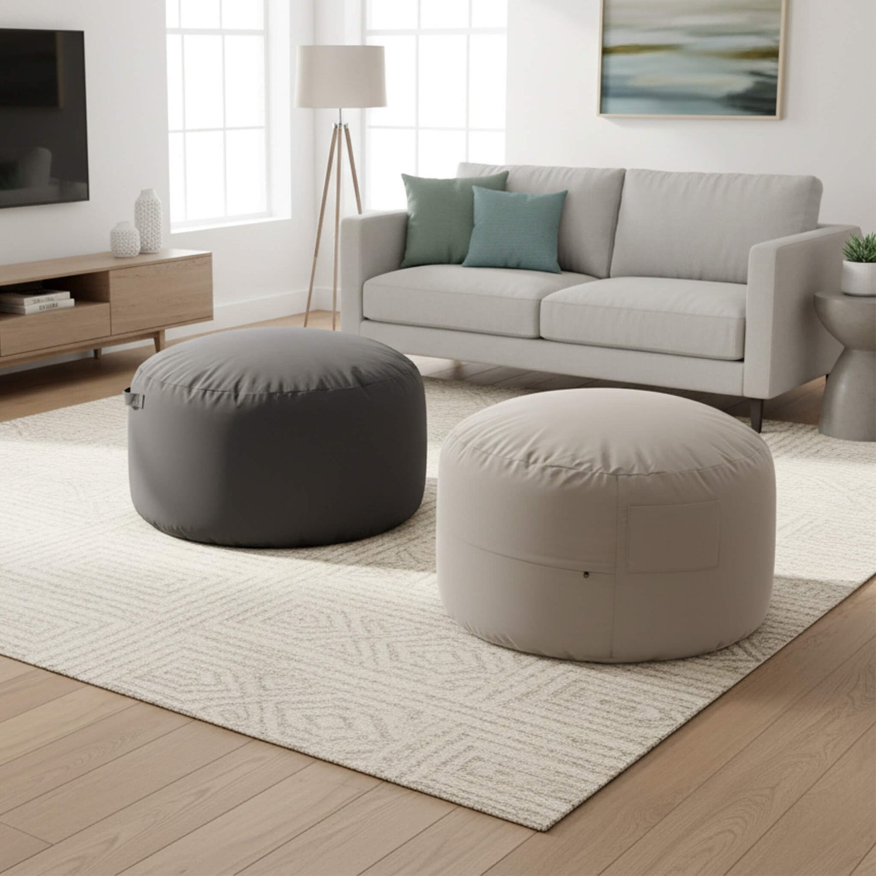 StockMAX Adult Universal Bean Bag Chair-Round & Cozy Comfort