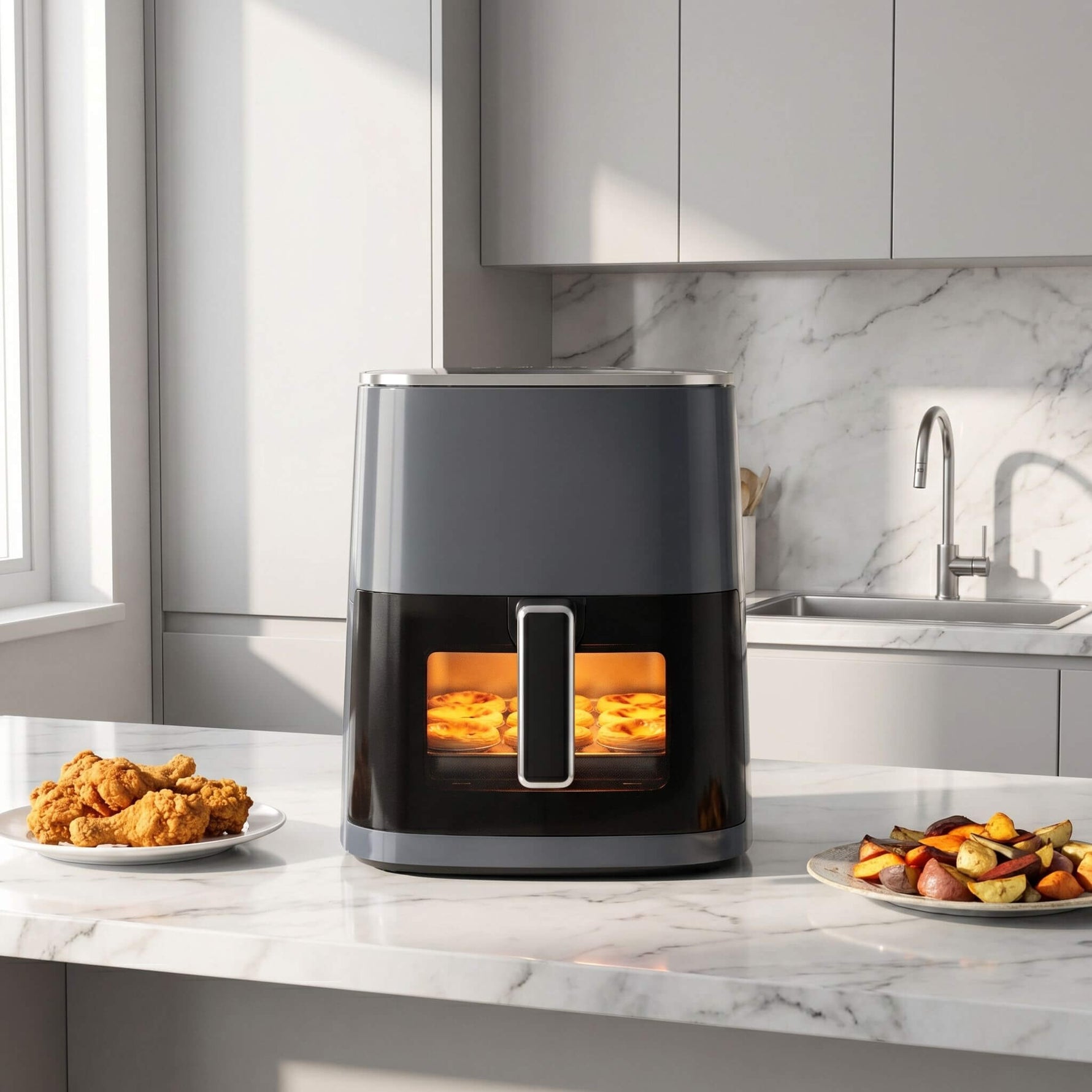 StockMAX 12-in-1 Compact Air Fryer 6 Qt with Window