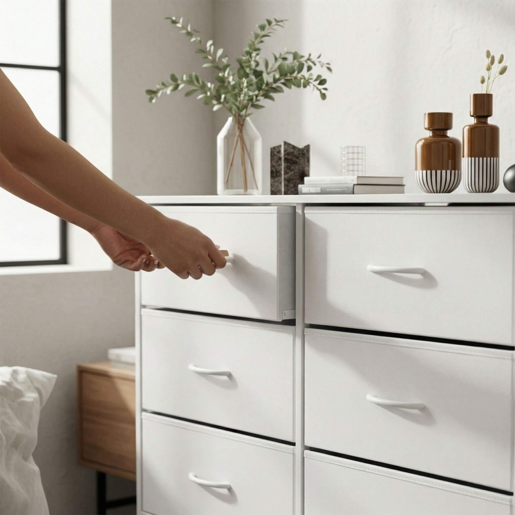 StockMAX TV Stand with Wide Drawers for Bedroom