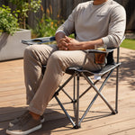 StockMAX Portable Folding Camping Chair with Side Pocket