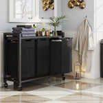 StockMAX Rolling Laundry Basket with Shelf with Multiple Drawers