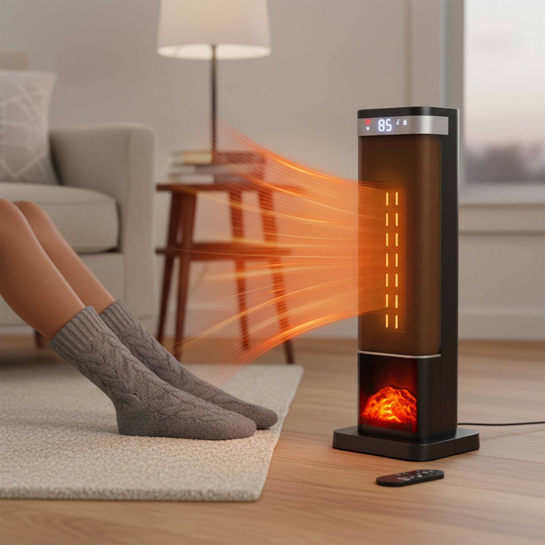 StockMAX Ceramic Space Heater-ETL Certified Safe for Office and Garage