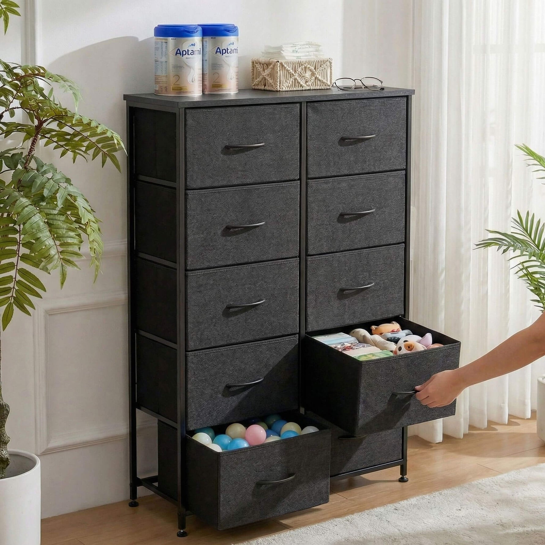 StockMAX Tall Dresser with 10 Drawers for Bedroom